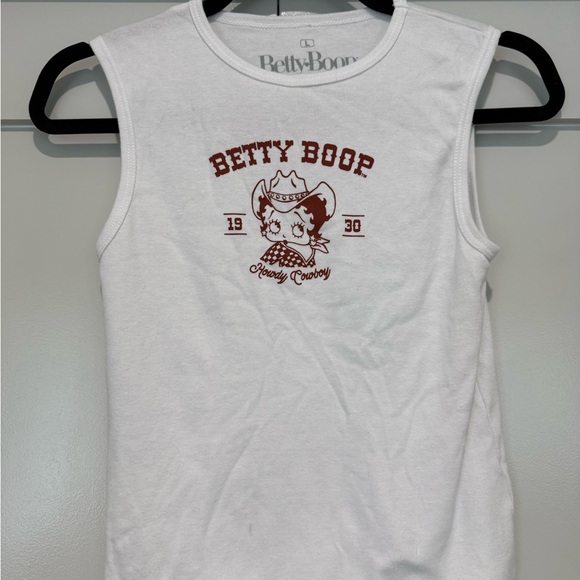 Betty Boop White and Red Tank Top - Picture 1 of 1